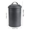 6.1*4.1in Tea Leaf Jar Iron Nut Storage Container Farmhouse Storage Jar  Farmhouse Decor