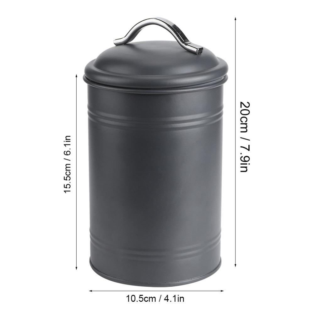 6.1*4.1in Tea Leaf Jar Iron Nut Storage Container Farmhouse Storage Jar Farmhouse Decor