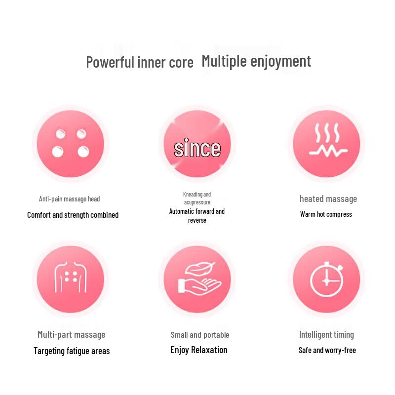 OGAWA Rechargeable Multifunction Waist & Neck Massager Cushion