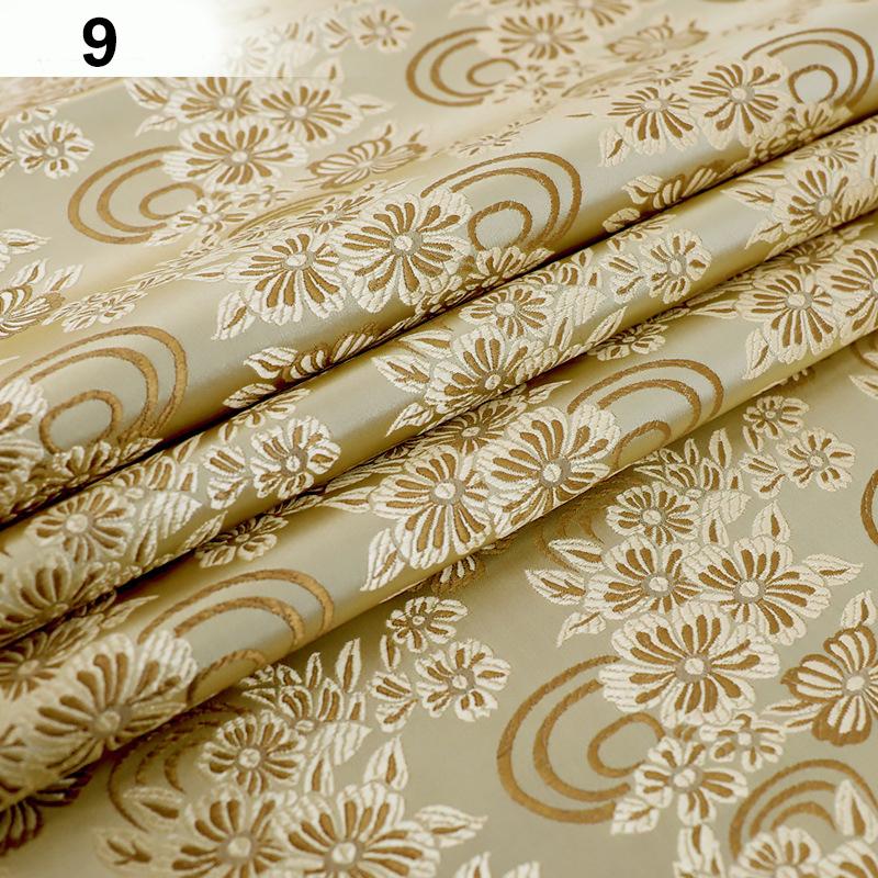 100*75 cm High-density Nylon Floral Brocade Fabric Satin Silk  Jacquard Fabric For Diy Sewing Cheongsam Hanfu Kids Garment