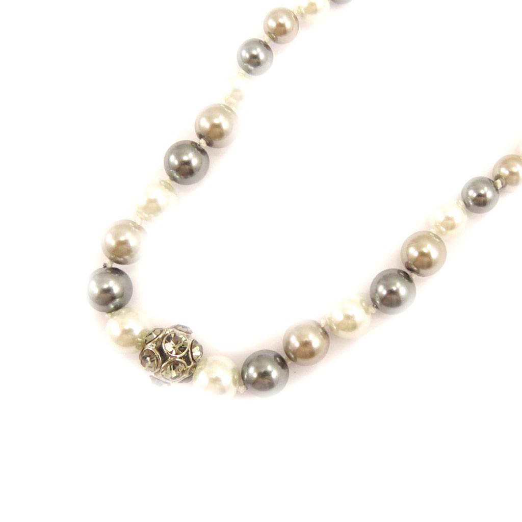 Les Trésors De Lily [L5117] - Collier 'Sissi' ivoire gris