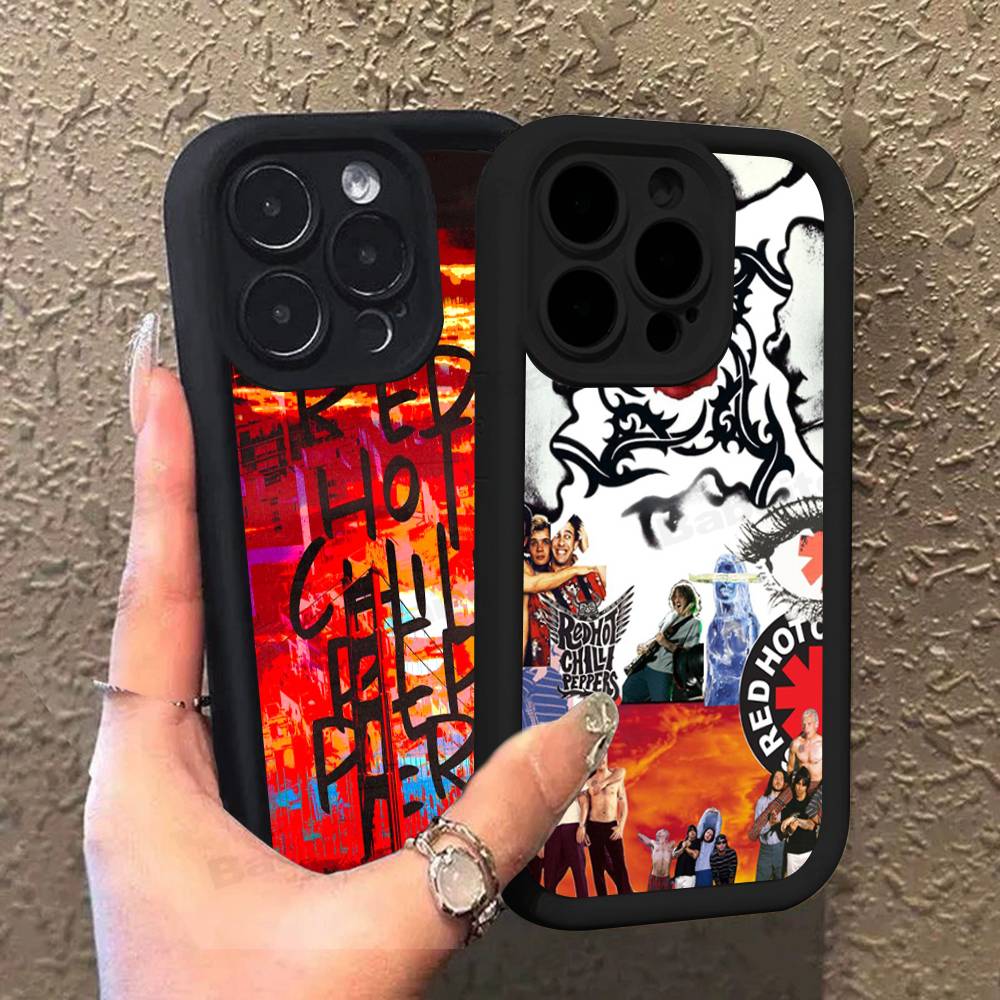 Red Hot Chili P-Peppers Band Phone Case For iPhone 17 16 15 14 13 12 11 Pro Max Silicone Back Cover