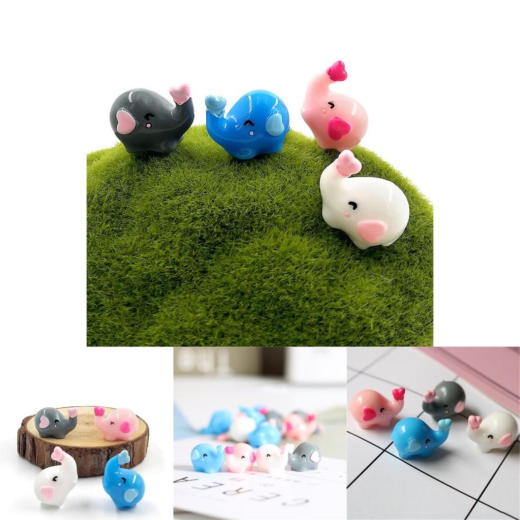 Elephant Resin Mini Diy Figures Garden Ornament Home Micro Decoration Craft