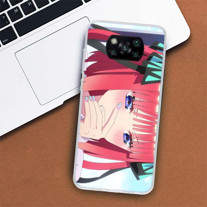 Nino Nakano Anime Phone Case For Xiaomi Poco F7 Ultra X7 X6 Pro X5 Redmi 15 15C 13 13C 12 12C 10 10A 10C 9 9A 9C 9T Shell Poco X