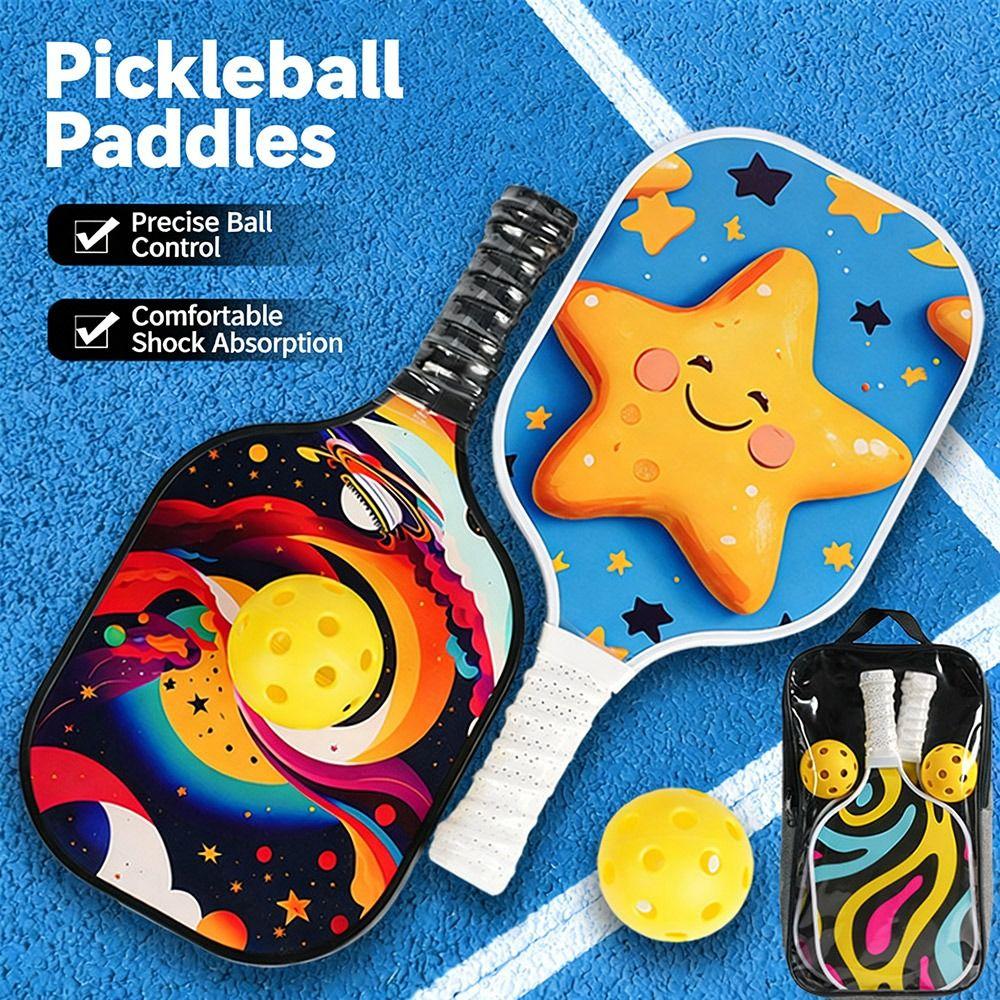 1Set Single Kid Pickleball Paddle Honeycomb Core Pickleball Accessory Gifts for Children