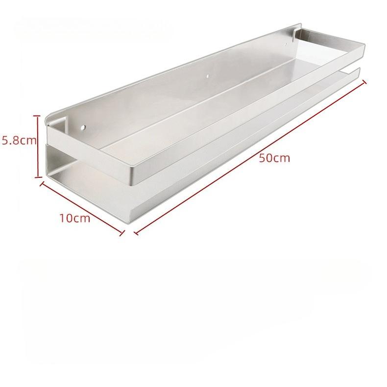 Stainless Steel Bathroom Shelves Self Adhesive Shower Caddy Organizer Storage Rack Bathroom Kitchen Shelf Waterproof Space Saver