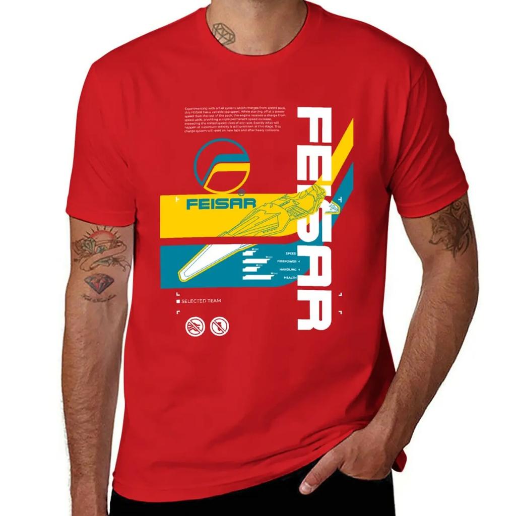 Wipeout 2049 Feisar Coverart T-Shirt Hippie Schwergewicht Neu Bei Oberteilen T-Shirts Niedlich Harajuku Vintage Unisex Designer Kleidung Streetwear