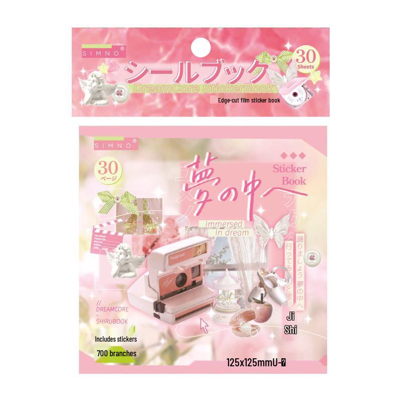 Dreamcore Series: Creative Japanese Die-cut Sticker Book for DIY Journal Decorations