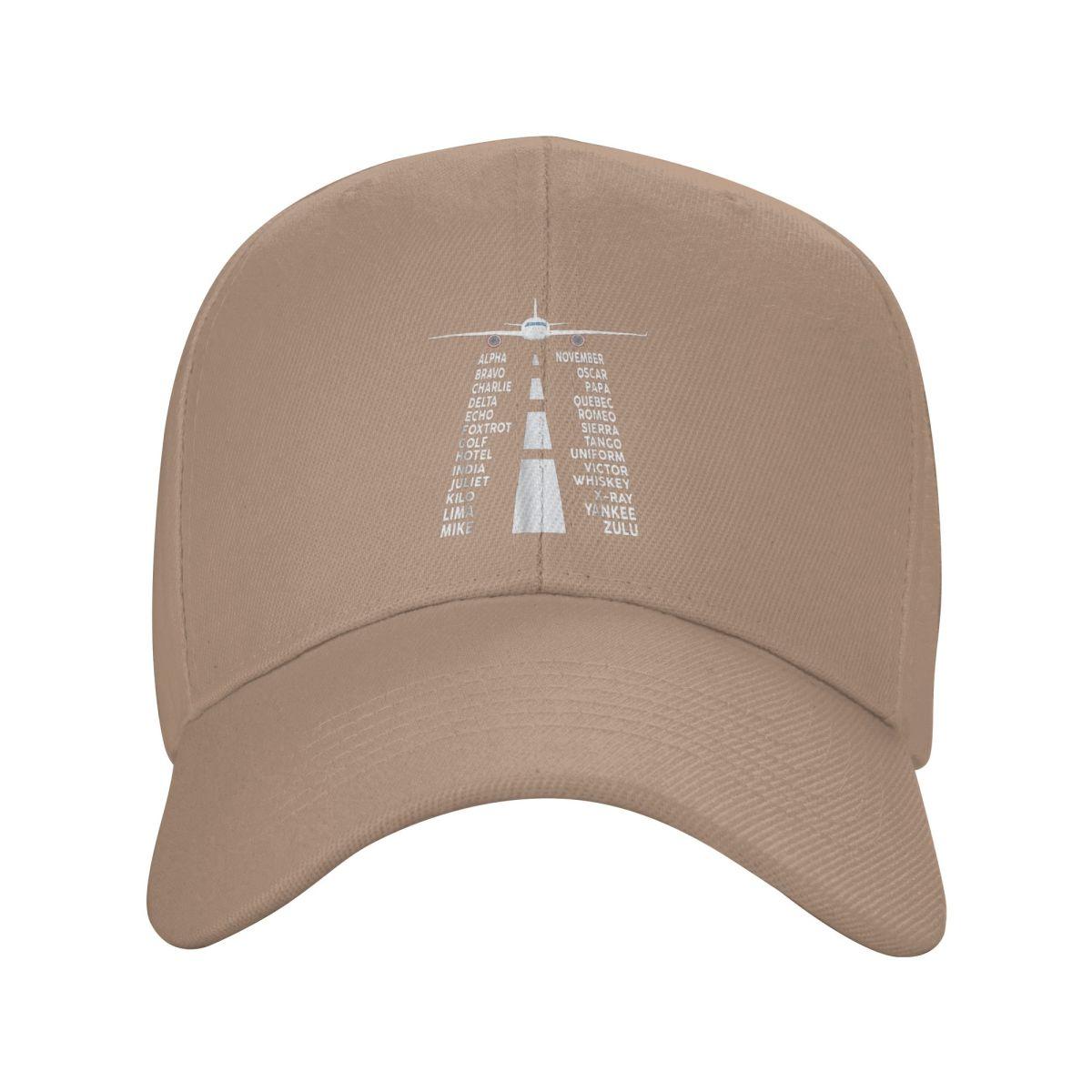 

Airplane Pilot Airport Runway Phonetic Alphabet Plane Baseball Caps Men Women Hats Outdoor Cap Streetwear Baseball Hat Casquette One Size