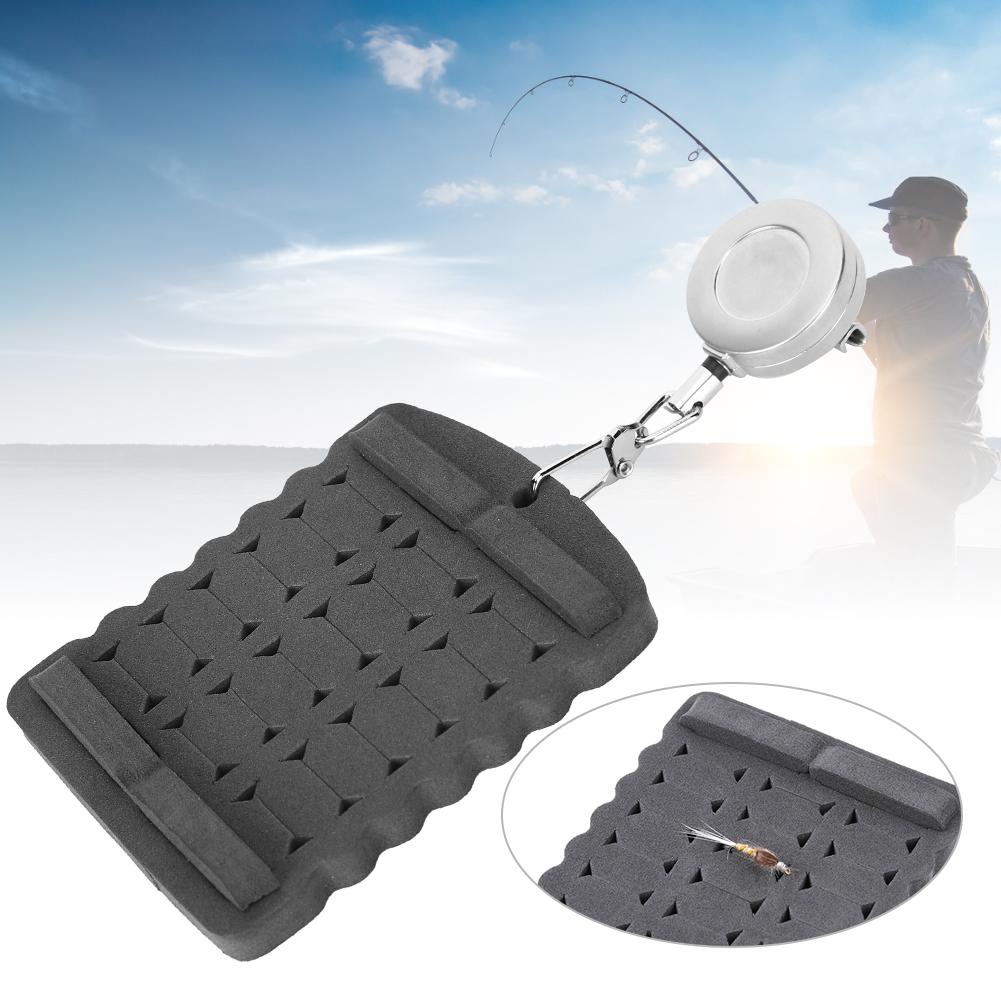 Fish Hook Storage Foam with Expansion Buckle Fly Fishing Bait Hanging Board Accessory