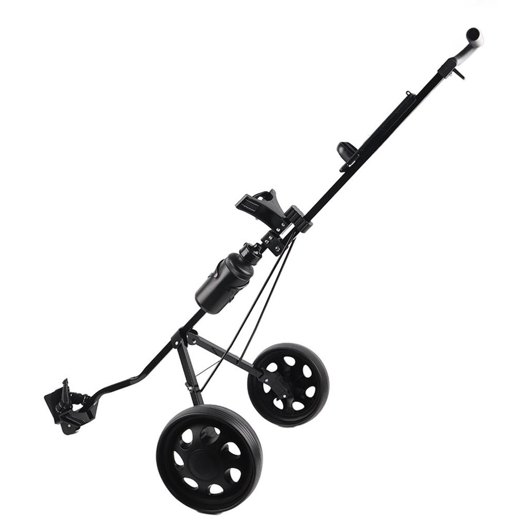 Chariot de golf pliable multifonctionnel 2 ?Équipement de parcours de chariot à roues