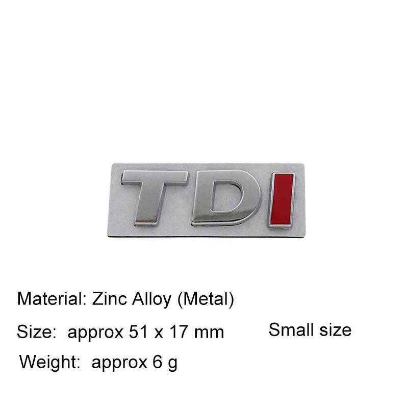 3D Premium Turbo Direct Injection TDI for car Hood Fender trunk Rear Bonnet Nameplate Decal Emblem Badge Sticker