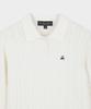 BROOKS BROTHERS [Women'S] Wool Cable Polo Sweater (Ivory) (Bbwtwb0002Bef)