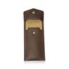 Pencilcase Faux Leather Large Capacity Multi-Slot Pouch - Pure Color Stationery Organizer / Pen Protective Case