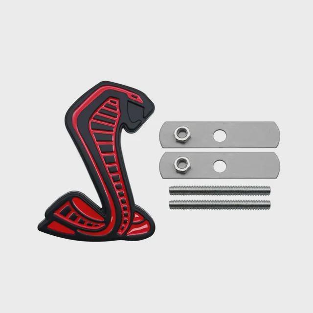 3D Cobra Styling Auto Metall Aufkleber Kühlergrill Abzeichen Kotflügel Seiten Emblem Heck Aufkleber Für Ford Mustang Shelby GT GT350 500 Cobra