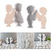 3D Angel Candle Silicone Mold Boy Girl Shape Scented Candle Plaster Concrete Resin Mould Handmade Craft Home Decorations