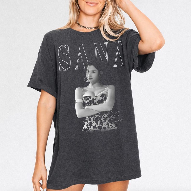 2026 Summer Fashion Trendy Tee Men Women Vintage Top Hip Hop Streetwear Oversized Tshirt Sana Shirt for Unisex Men and Women 90s