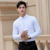 Office Clerk Business Formal Cotton Shirt Men's and Women's Professional Shirt Long Sleeve Overalls Embroidered LOGO