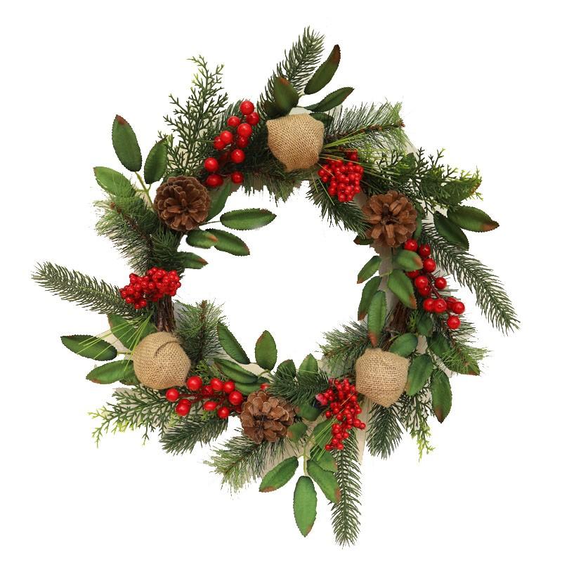 

Рождественский венок, украшение на дверь, стену, гирлянду, рождественский подарок