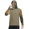 Men's Shirt With Mask Lightweight Long Sleeve Hooded Hiking Fishing Performance