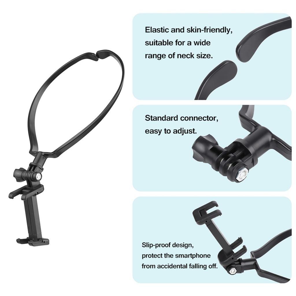 8 In 1 Action Camera Accessory Kit First Person View Neck & Chest Mount Strap For Cycling Hiking Boating Travel