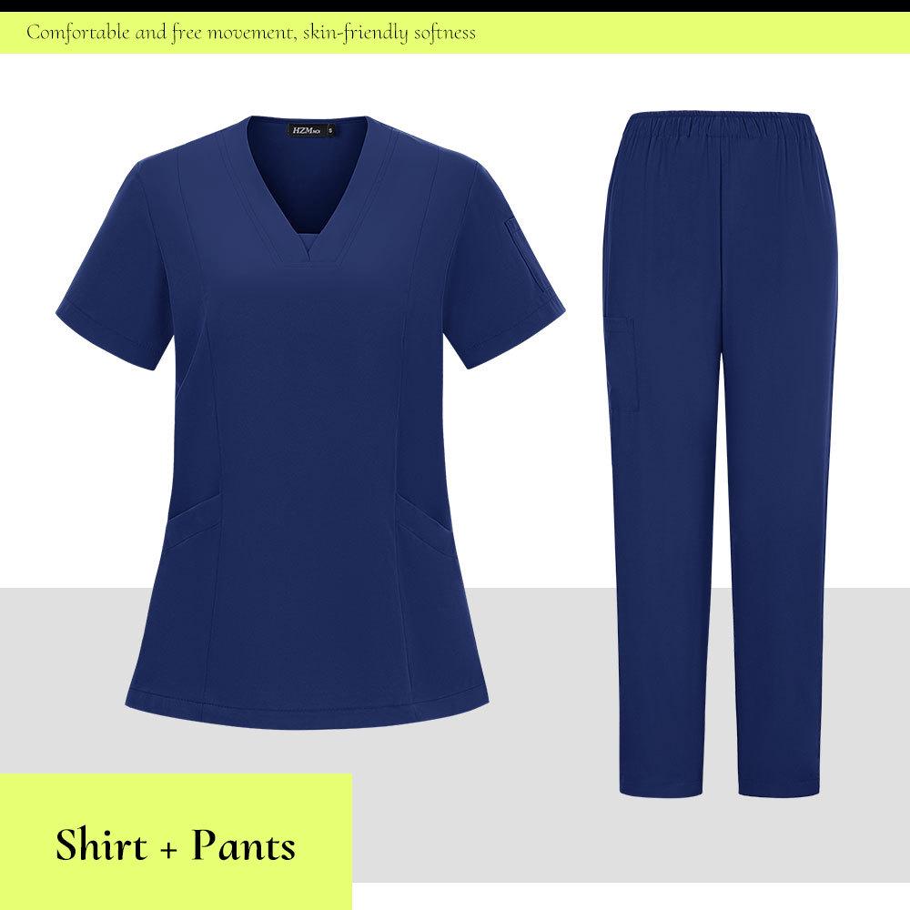 Unisex Quick-Drying Dental Clinic Scrub Suit and Surgical Gown