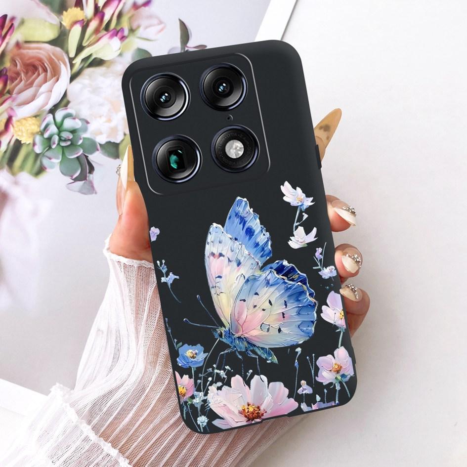 For Motorola Signature 2026 Case Popular Flower Marble Painted Cover Soft Silicone Black Phone Shell For Moto X70 Air Pro Fundas