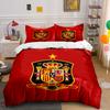 "Red Bedding Set with Crest" Bedding Duvet Cover Set Duvet Cover Pillowcases (1 * Duvet Cover 2 * Pillowcases, Without Duvet Insert)