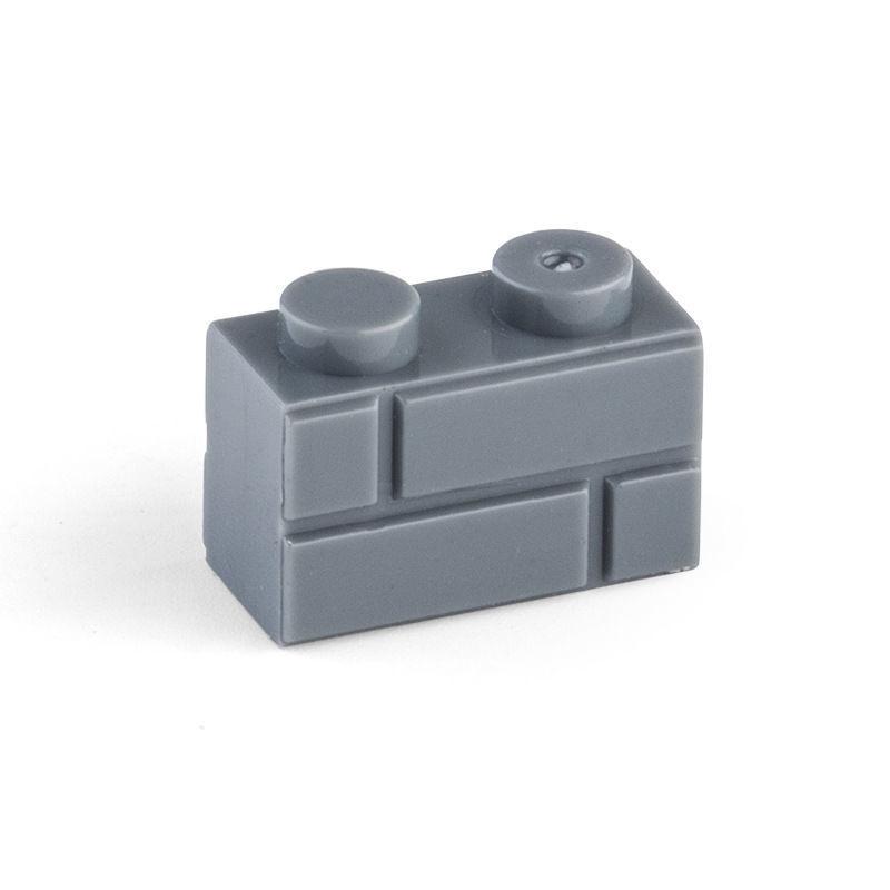 Compatible With Small Particle Building Block General Wall Brick 1X2 1X4 Pattern Brick Building Block Castle Brick Building Parts