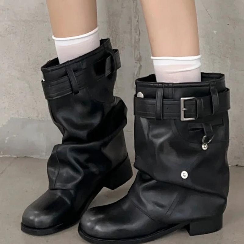 

Women Ankle Boots Dress Heeled Shoes Designer Dress Sport Women Short Boots 2025 Winter Chelsea Botas De Mujer Zapatos 40 чёрный