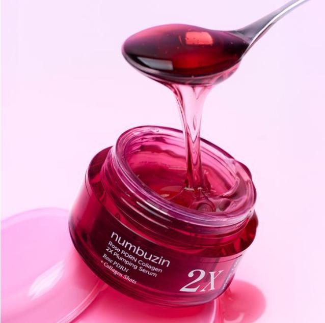 numbuzin No.2 Rose PDRN Collagen Plumping Serum 2X 30ml – Firming & Radiance Boosting Serum