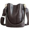 Borsa da donna in pelle modello coccodrillo Borsa a tracolla Messenger CODICE
