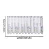 1Pc Window Drapes Kitchen Valance European Style Floating Sheer White Lace Curtains Window Drapes Cafe