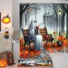 Halloween Geister Kostüme Muster Badezimmer Duschvorhang Mit 12 Haken Badezimmer Dekoration Und Zubehör