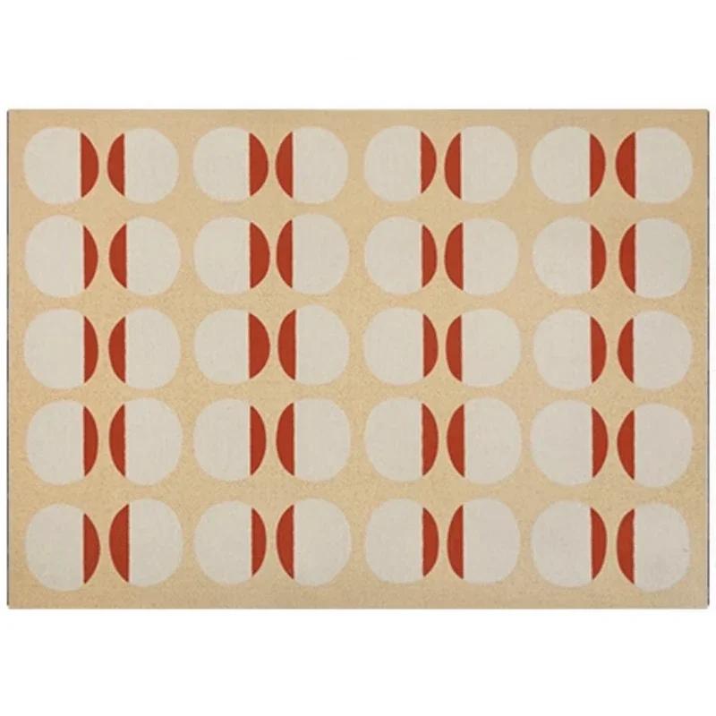

Nordic Style Stripes Geometric Area Rug Minimalist Luxury Living Room Carpet Comfortable Easy to Clean Bedroom Floor Mat 60*90cm