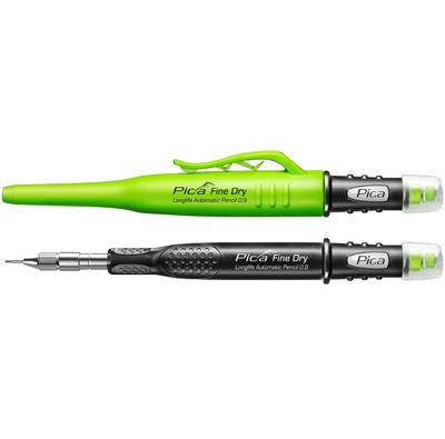 Pika Marker Architektonická Mechanická Kulatá Tužka HB 7070 "Fine Dry", Náplň 0,9 mm, Černá,