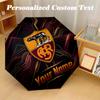 8 Rib Auto Folding Umbrella AS Roma Print Custom Name Text Portable Rain Gear