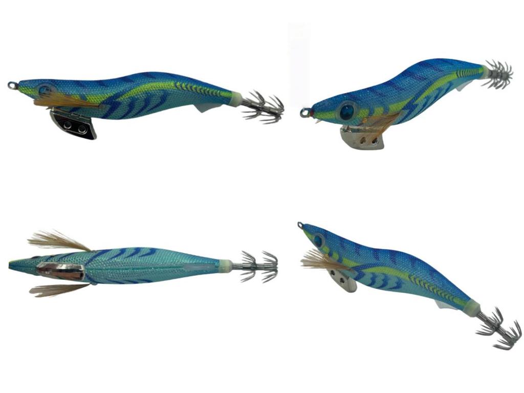 3.5# Leuchtender Regenbogen-Garnelen-Köder, langsam sinkend, mit Rasselkugel & UV-Köder für die Meeresfischerei