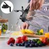70mm/86mm Mason Jar Pour Spout Lid Leakproof with Handle Spout Lid Reusable Plastic Seal Bottle Cover for Wide Mouth Jar