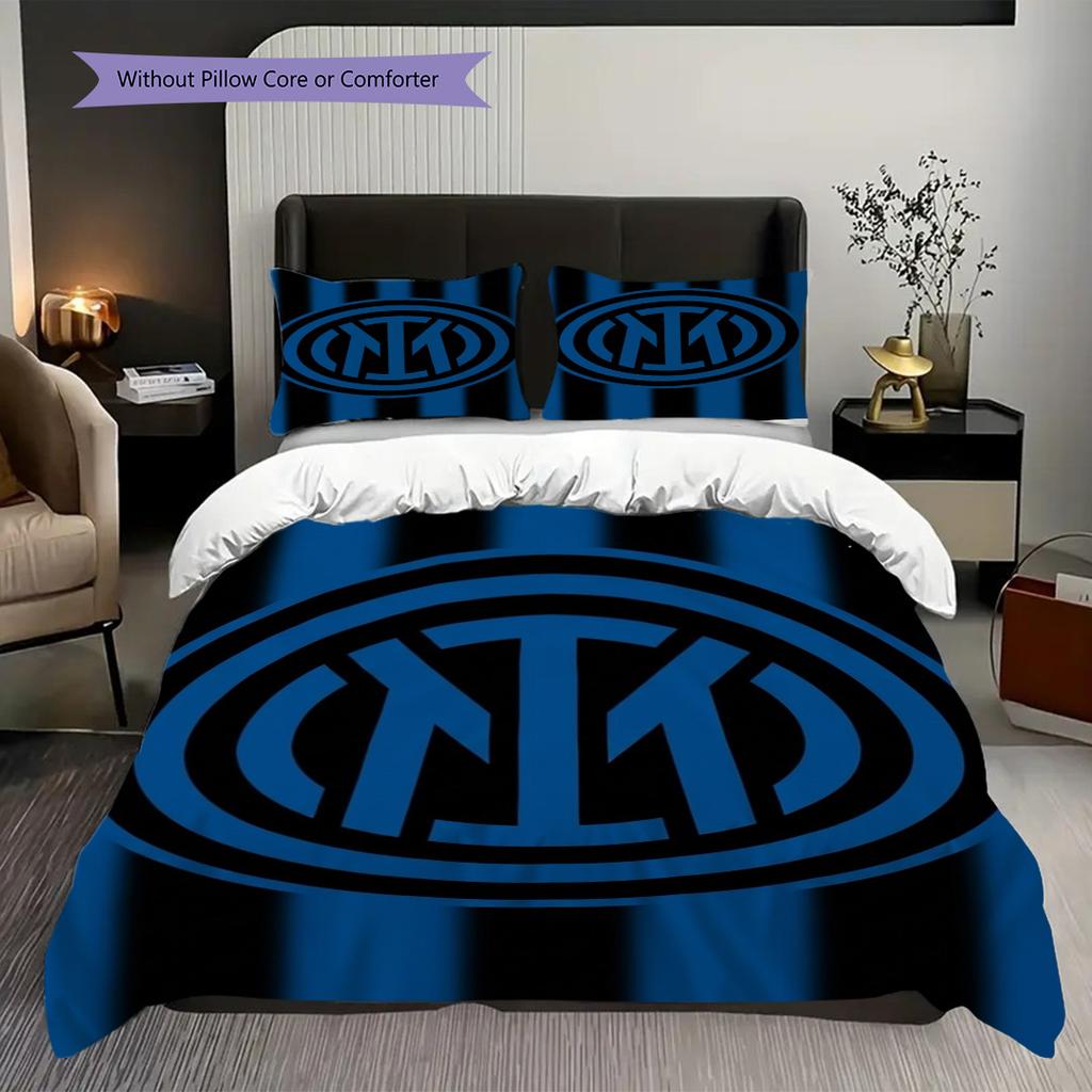 Eredità Inter: Biancheria da letto Tradizione a Strisce Blu (1 * copripiumino + 2 * federa, senza nucleo) Set lenzuola regalo di compleanno di Natale