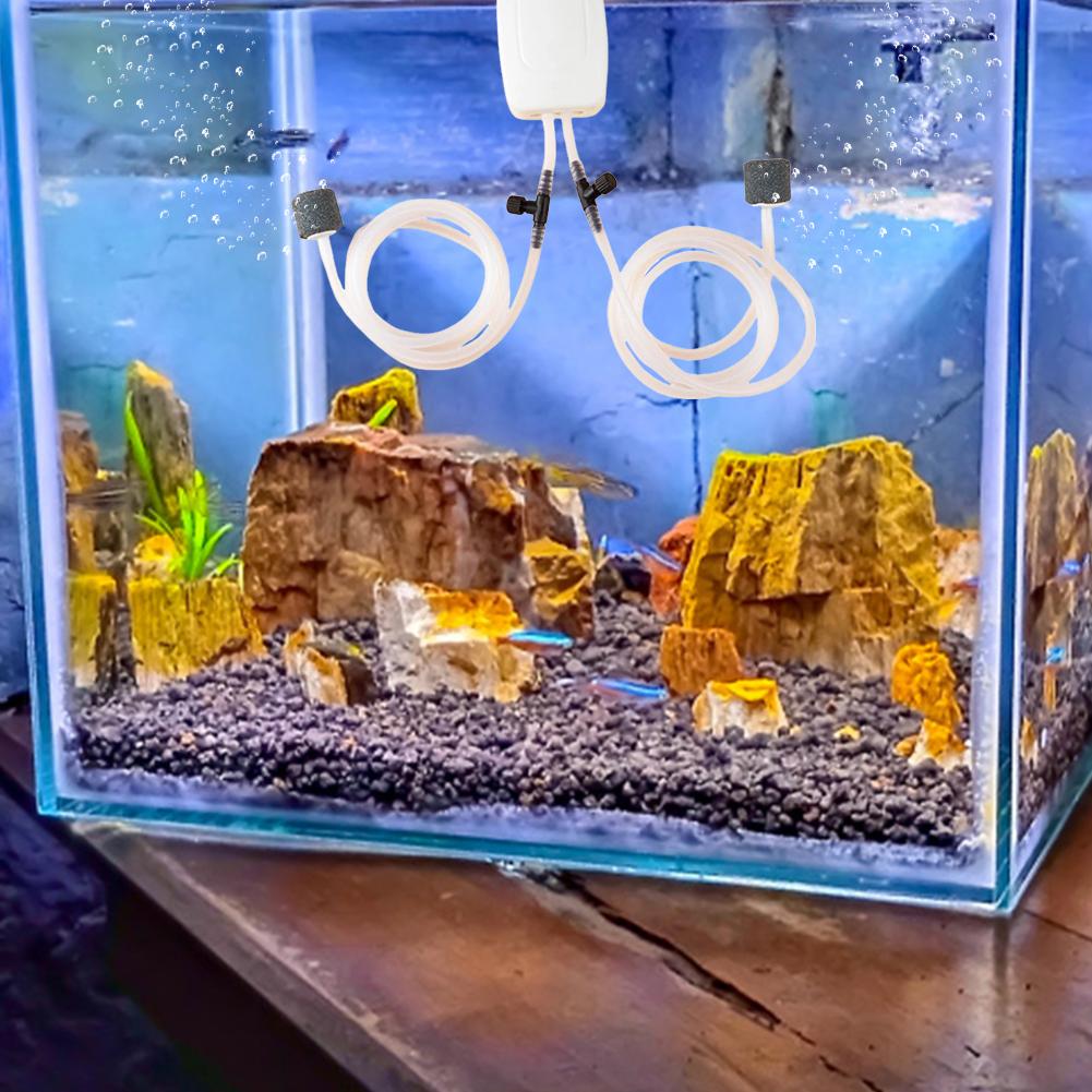 Fish Tank Oxygen Pump USB Portable Mini Small Oxygenator Fish Tank Silent Air Compressor Aerator Portable Fish Tank Accessories