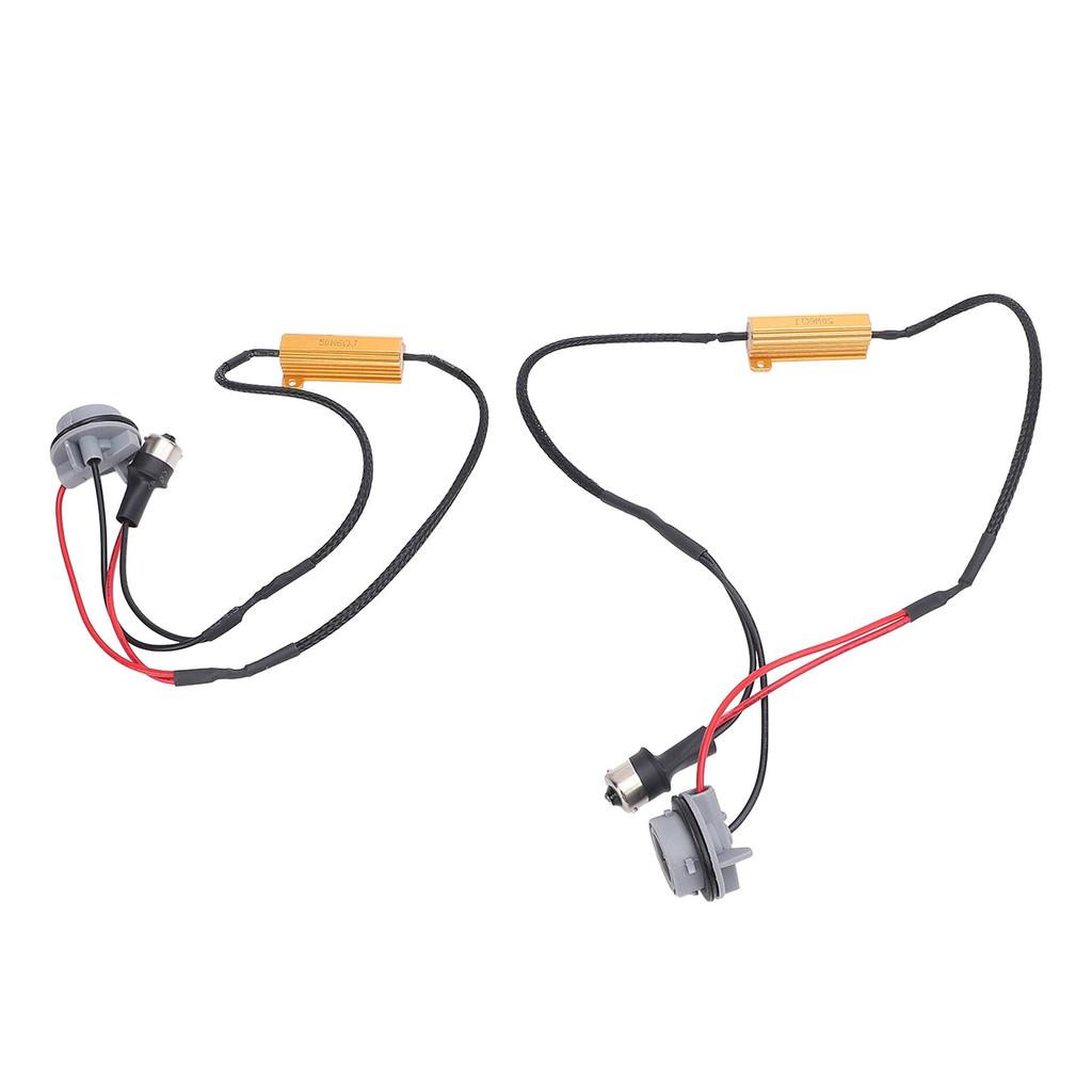 50W 6Ohm LED Resistor Decoder Anti Flicker Vehicle Bulbs Resistor Harness Adapter for Turn Signal Light Daytime Running