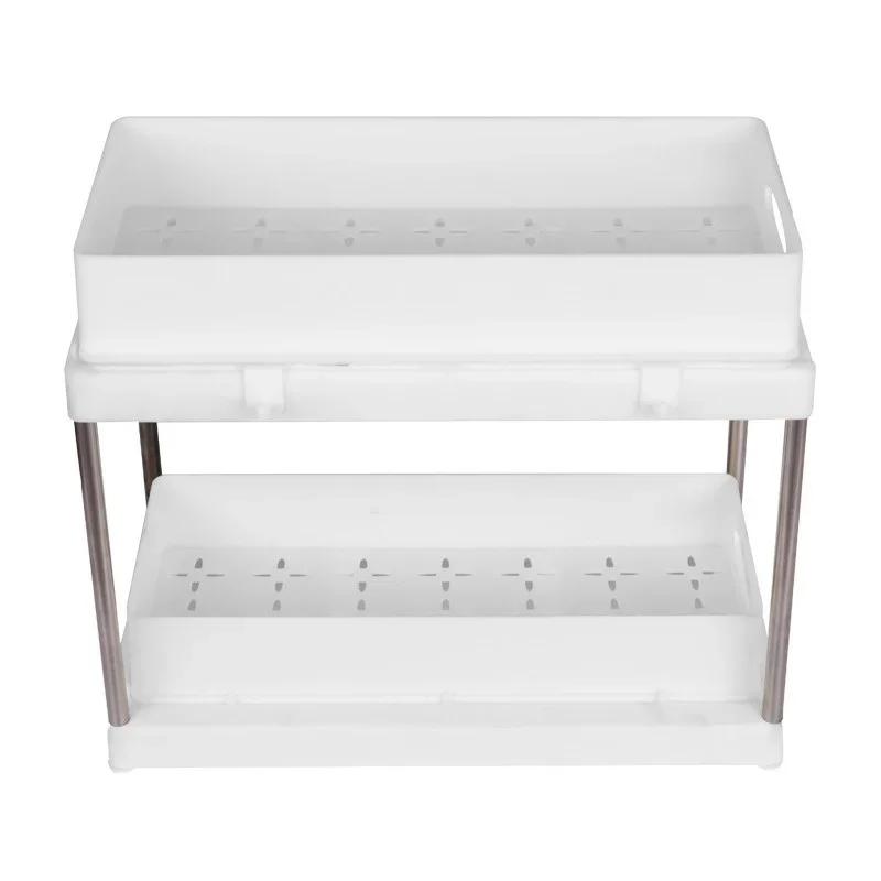 Multi-Purpose Drawer Storage Rack Under Sink Organizer Sliding Cabinet Basket Organizer Kitchen Bathroom Desktop Storage Shelf