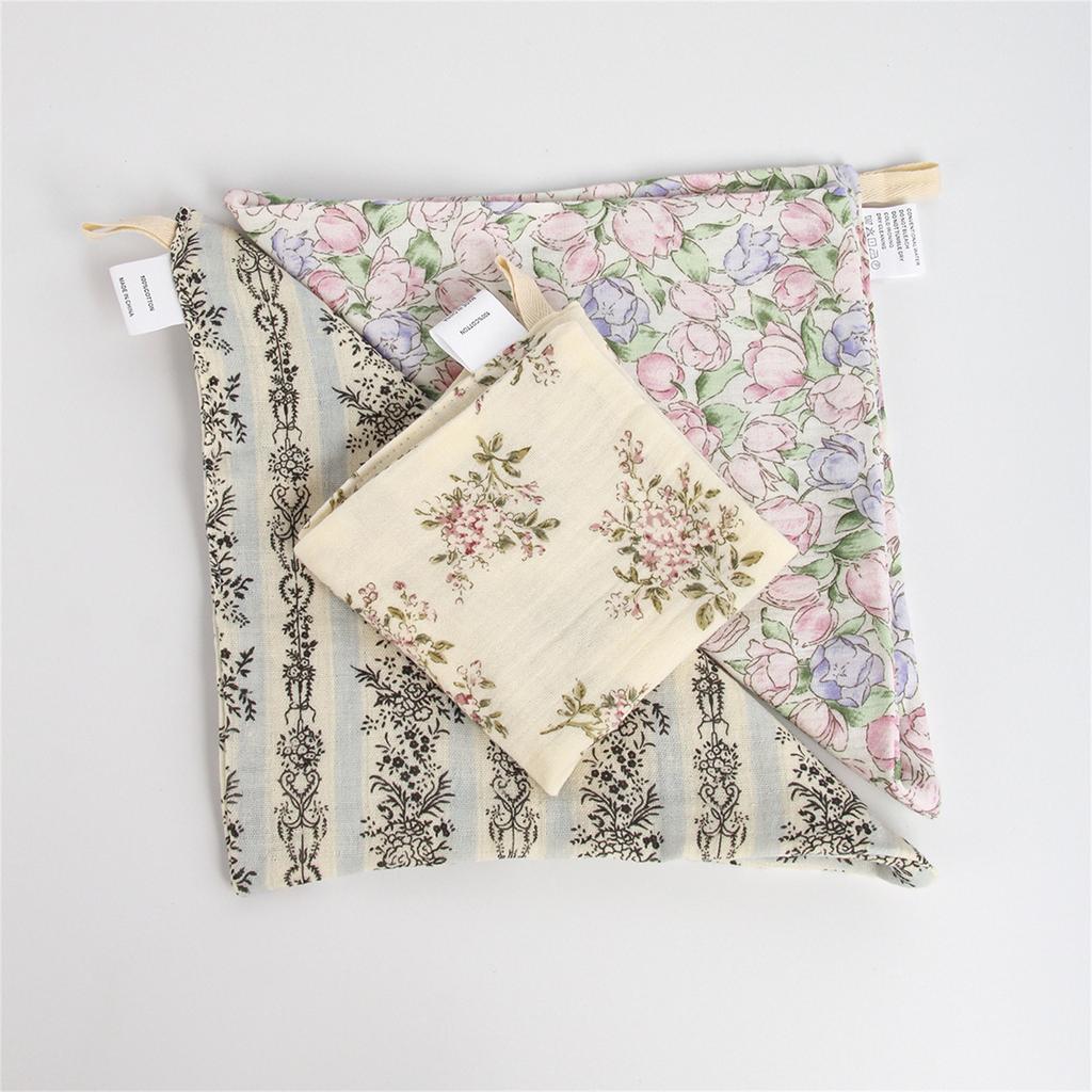 Baby Bibs Four Layer Newborns Towel 4 Layer Baby Bibs Versatile Cotton Cloth Multiple Pattern for Infant Care & Daily