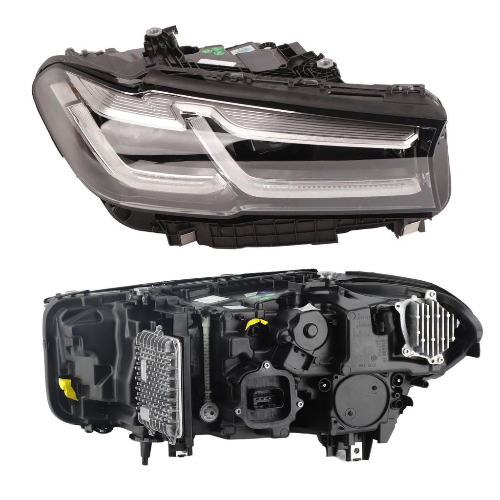 Upgrades LCI Style Adaptive LED Headlight Headlamp L R Replacement for 5 Series G30 G31 LHD