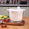 Japanese-Style Vegetable Spinner: Hand-Crank Salad Washer & Fruit Dehydrator Bowl