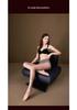 1D Ultra-Thin Seamless Anti-Snagging Transparent Silk Pantyhose - Black Tights