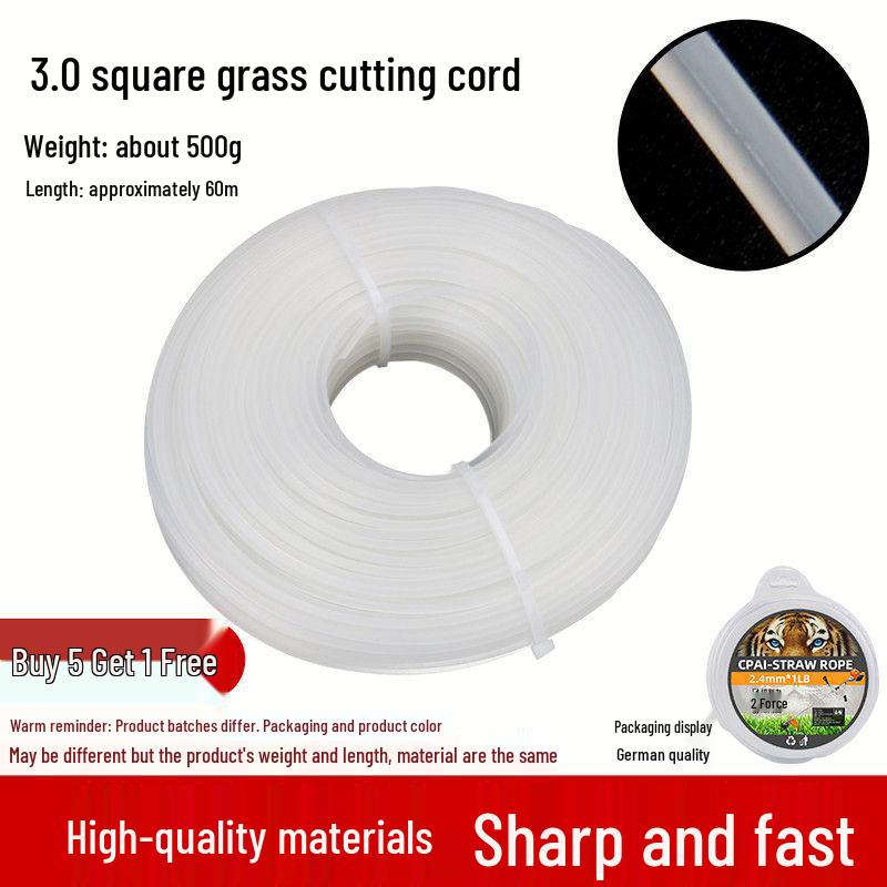 Universal Wear-Resistant Nylon Steel Wire Trimmer Line for Lawn Mower Heads