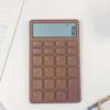 Electronic Calculator LCD Screen Mute Operation 12 Digits Solar Battery Basic Office