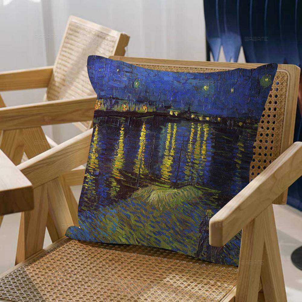 Van Gogh Starry Sky Pillowcases Home Bedding Decorative Pillow Cover Wedding Super Soft Pillow Case